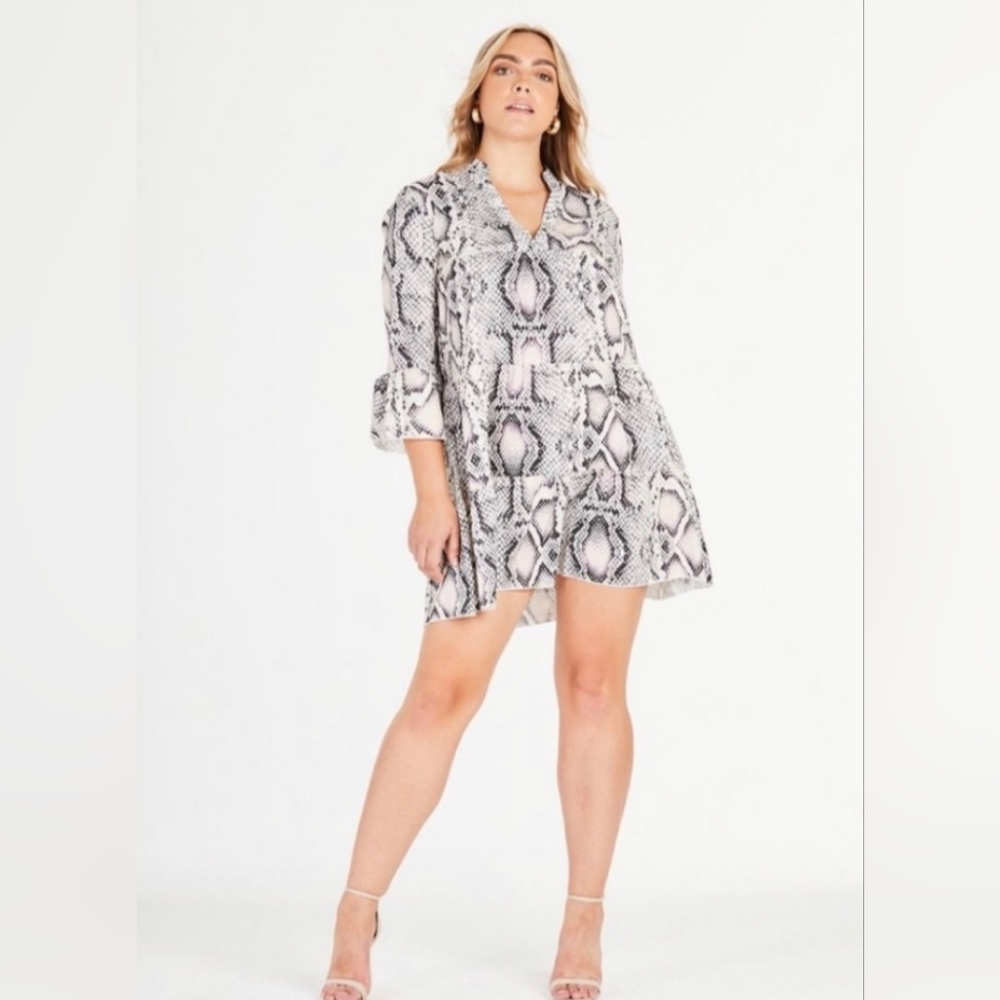 Cherry Koko snake print tunic dress (12)
